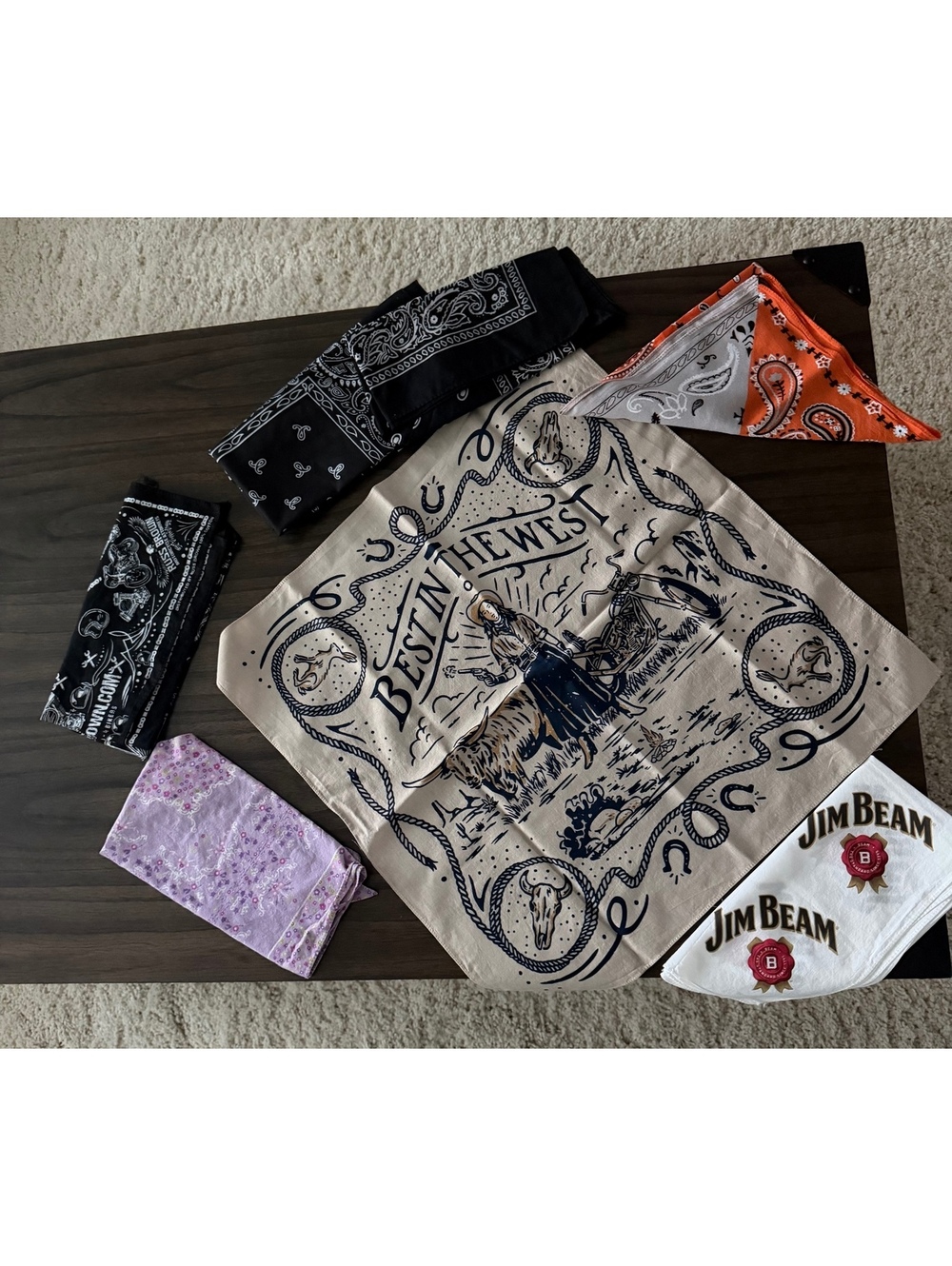 Bandana lot best in west Jim beam biker lot 7